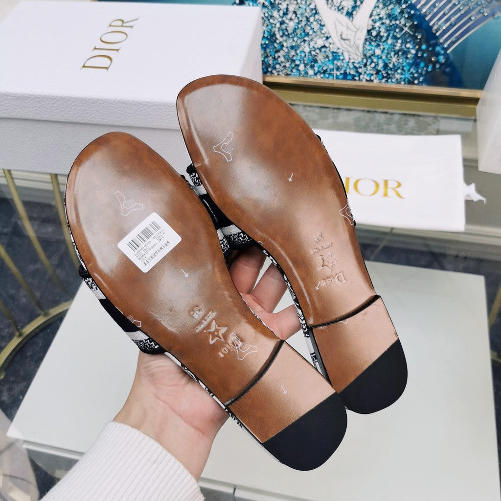 DIOR CD Mule Dway Slide 10mm Multi-motifs Style 26