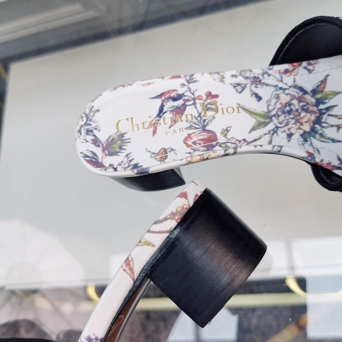 DIOR CD Mule Dway Heeled Slide 45mm Style 27