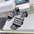 DIOR CD Mule Dway Heeled Slide 45mm Style 28