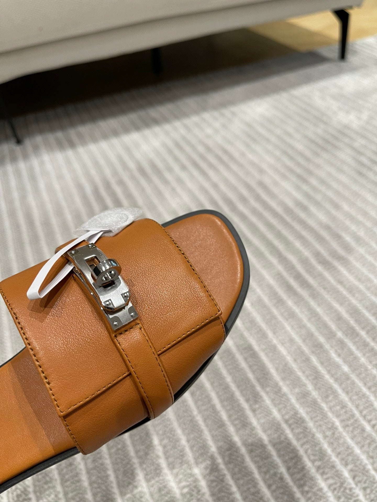 HERMES GABRIEL SANDAL CARAMEL CALFSKIN