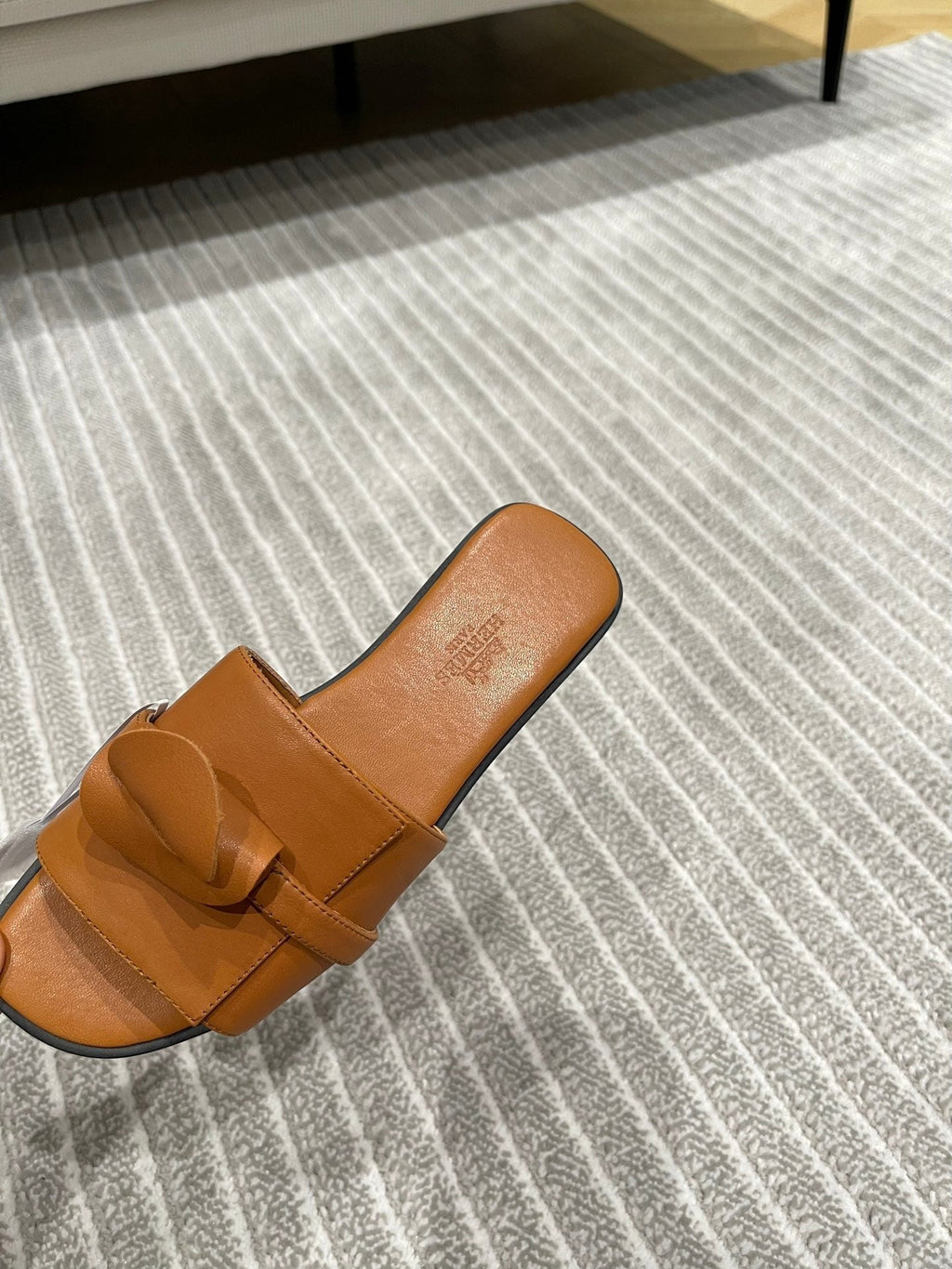 HERMES GABRIEL SANDAL CARAMEL CALFSKIN