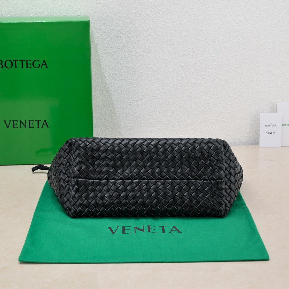 BOTTEGA VENETA Large Cabat 45cm Black Lambskin Ghw