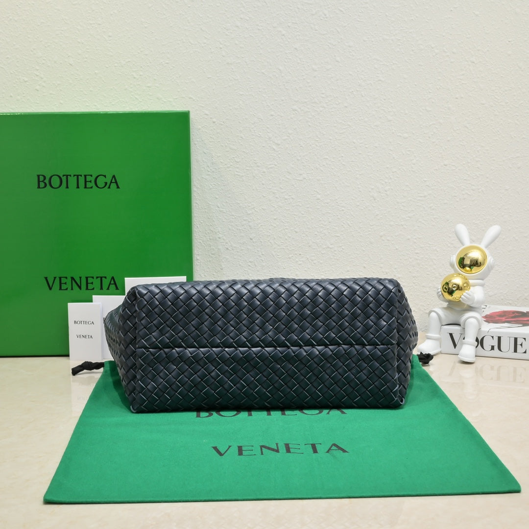 BOTTEGA VENETA Large Cabat 45cm Navy Blue Lambskin Ghw