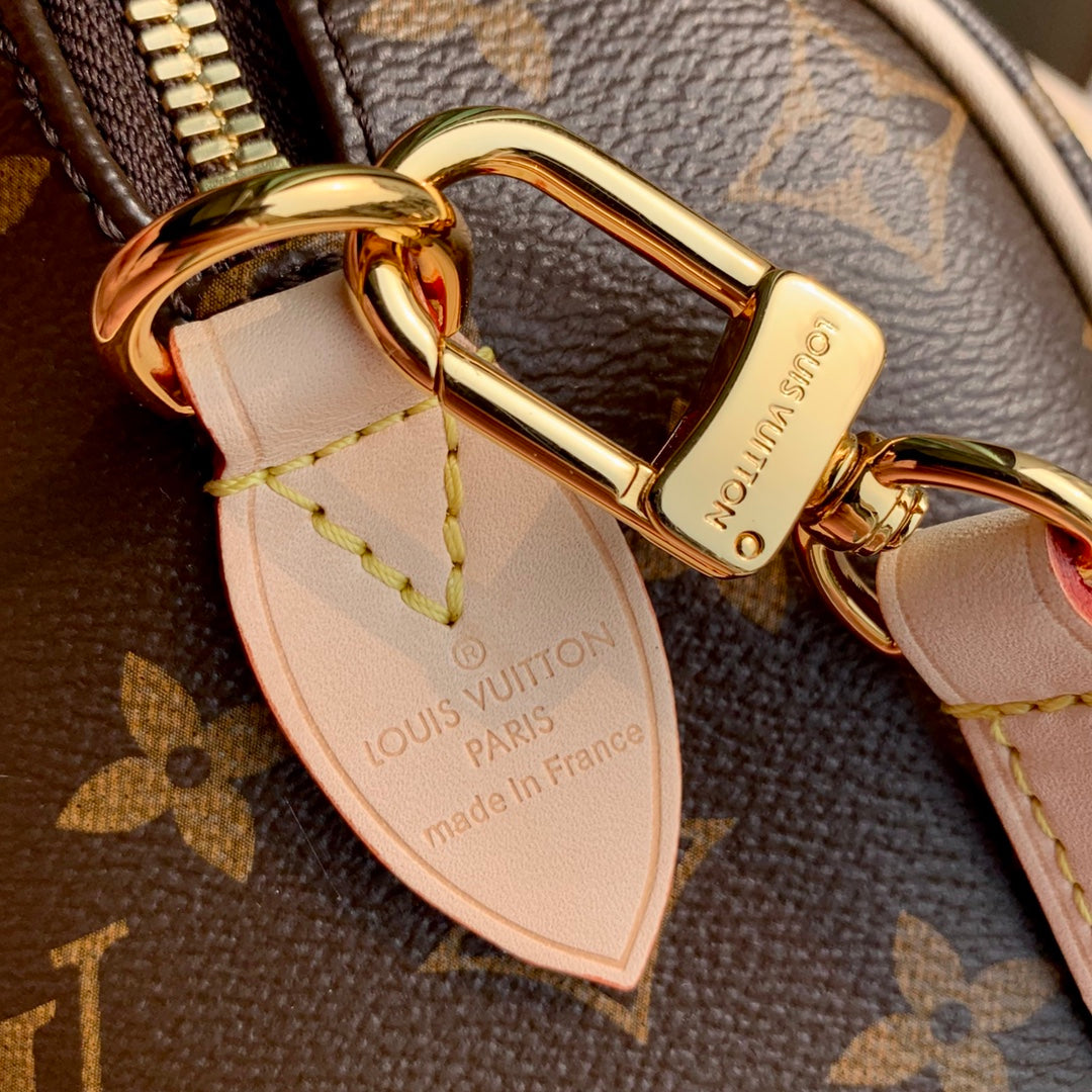 LOUIS VUITTON LV x YK SPEEDY BANDOULIÈRE 20 IN BROWN MONOGRAM COATED CANVAS AND CALFSKIN