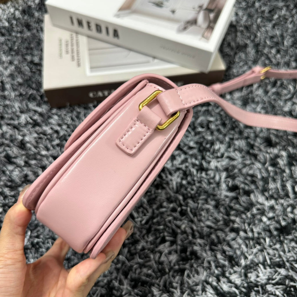 CELINE TRIOMPHE TEEN 18 PINK PASTEL COWHIDE LEATHER