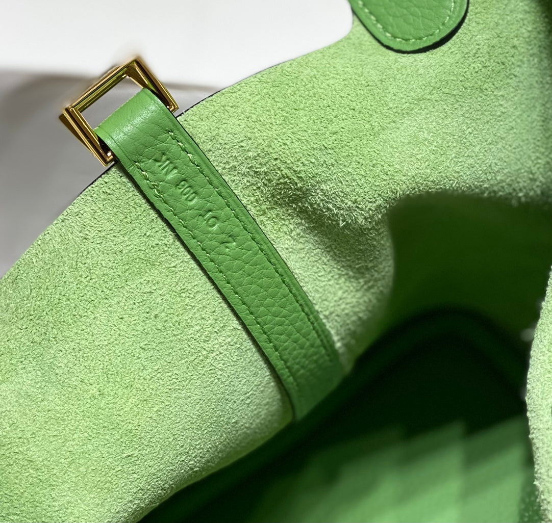 HERMES picotin lock 22 green togo ghw