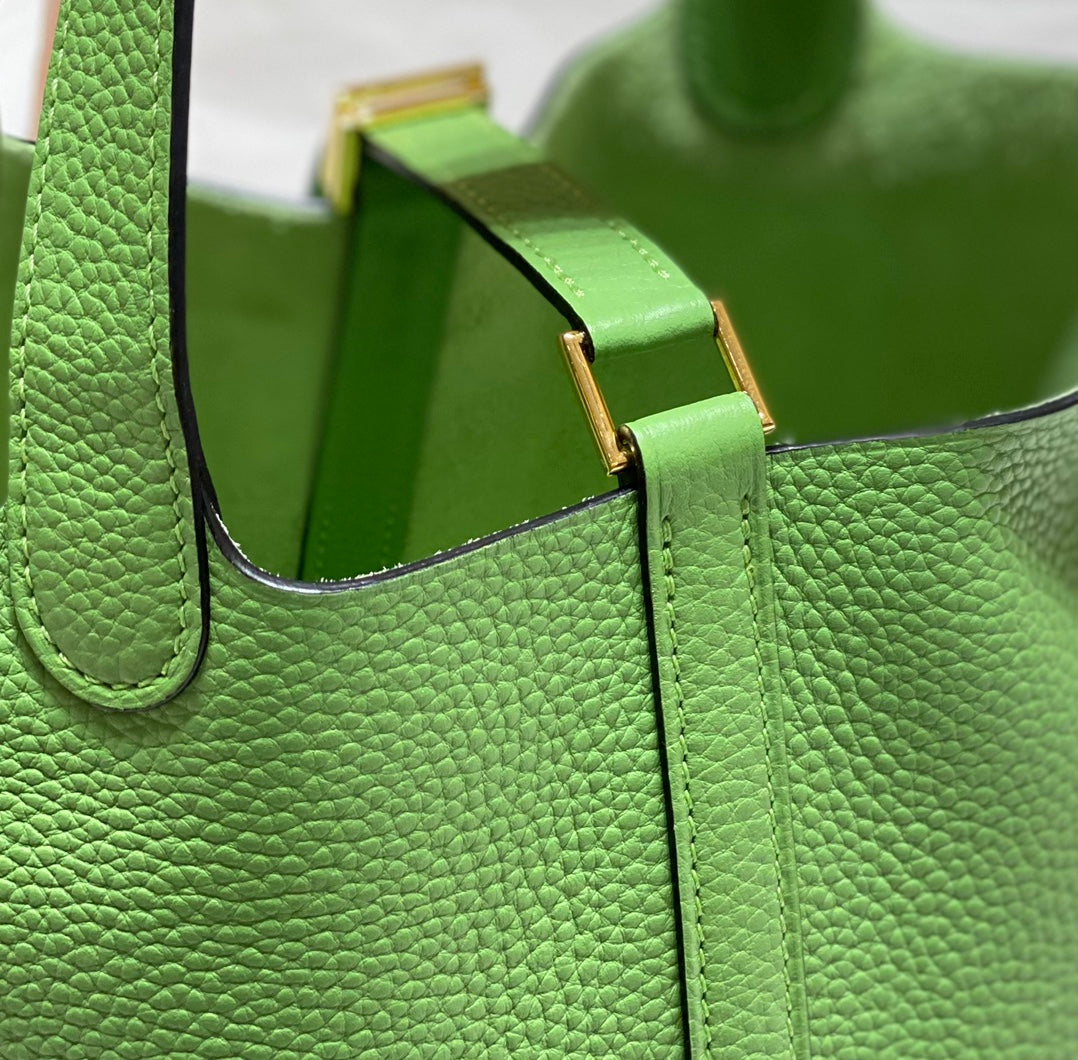 HERMES picotin lock 22 green togo ghw