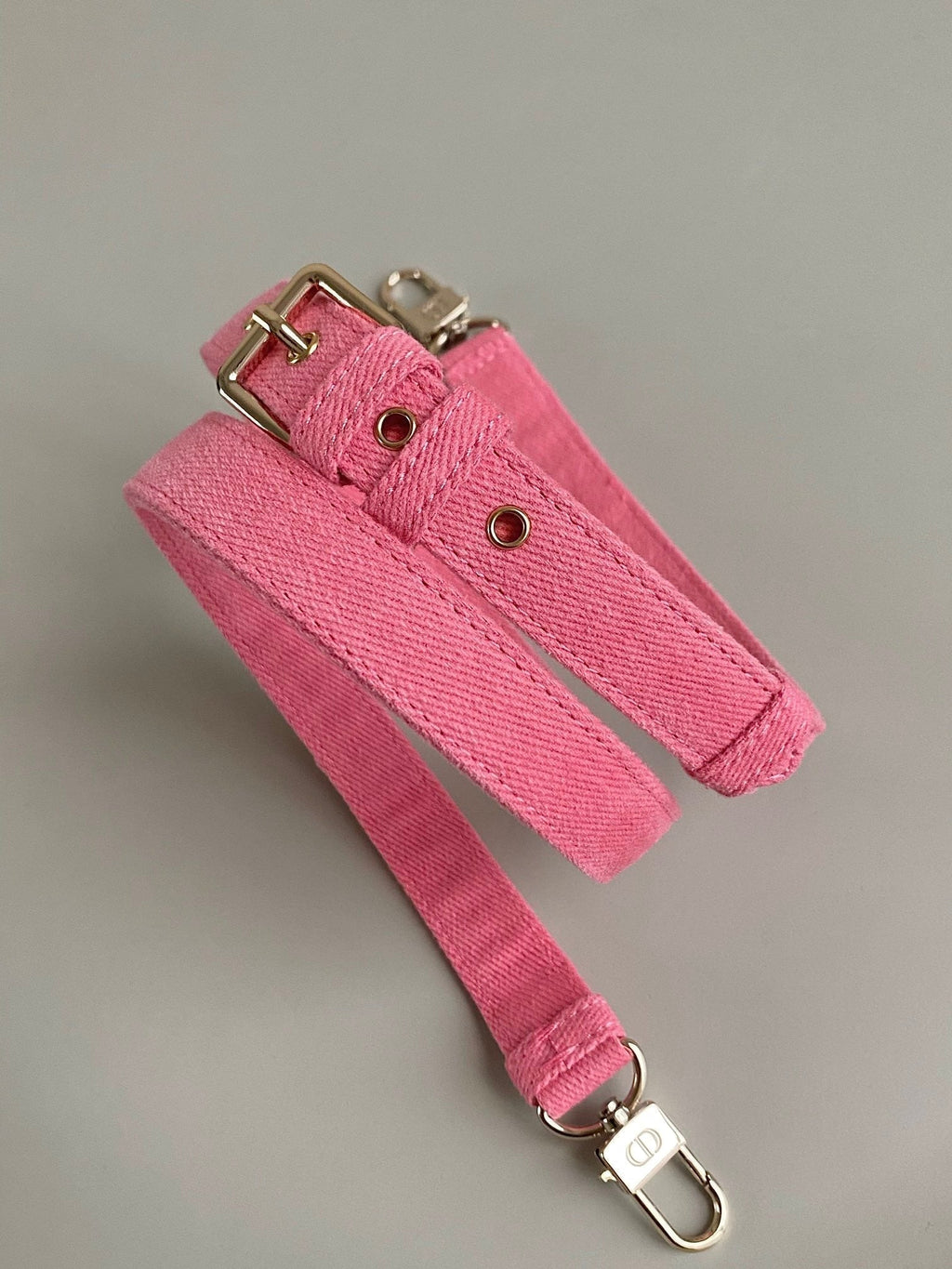 DIOR D-JOY BAG 22 IN HOT PINK MACROCANNAGE DENIM