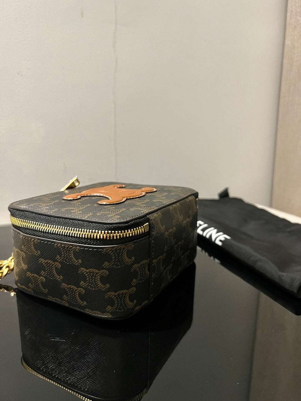 CELINE BOX TRIPHOME 16 PRINTED CALSKIN