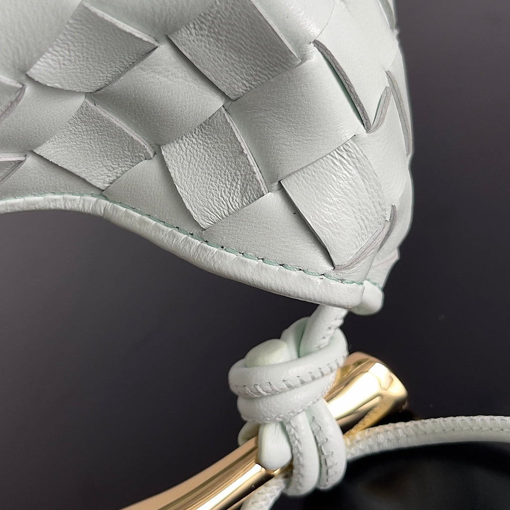 BOTTEGA VENETA SARDINE 20 WITH CHAIN IN WHITE LAMBSKIN