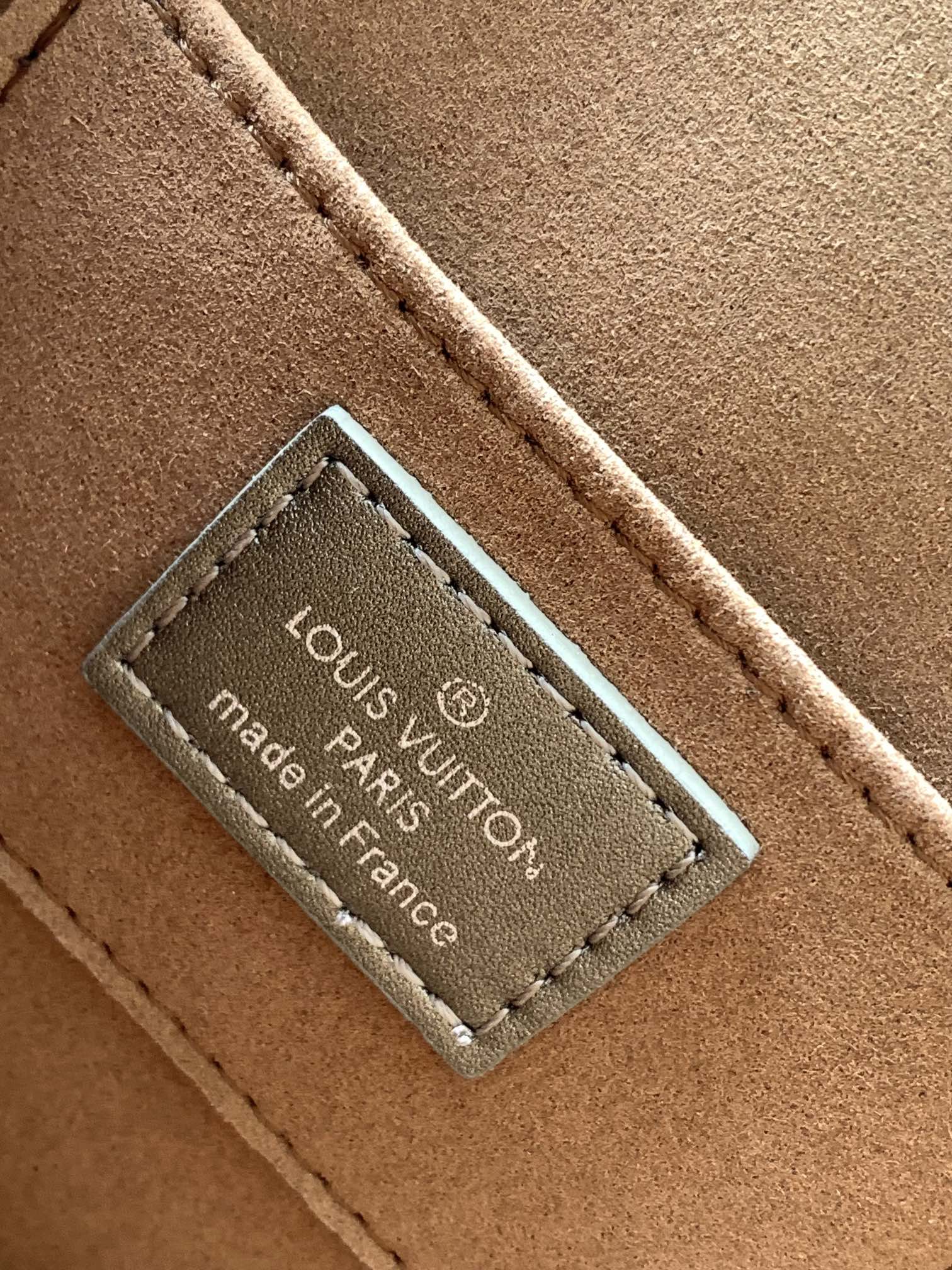 LOUIS VUITTON LV 25S MINI DAUPHINE BAG 20 IN BEIGE GRAY MOONOGRAM CALFSKIN SHIMMERING METALLIC GOLD