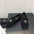 CHANEL moasins black denim 40mm