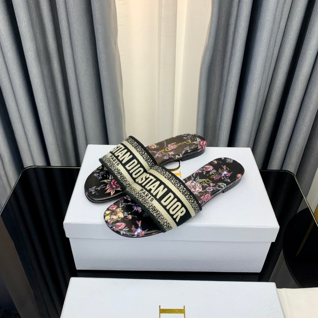 DIOR CD Mule Dway Slide 10mm Multi-motifs Style 69