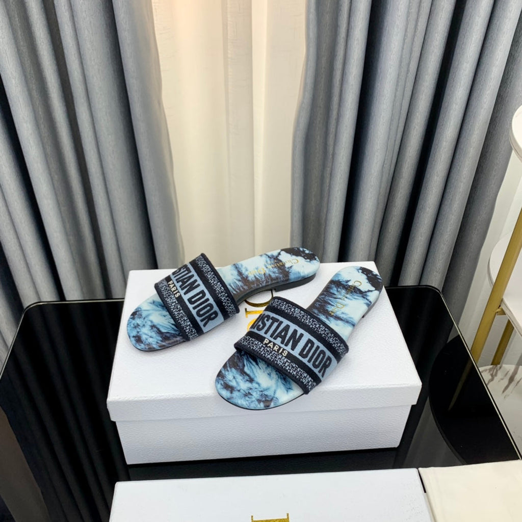 DIOR CD Mule Dway Slide 10mm Multi-motifs Style 68