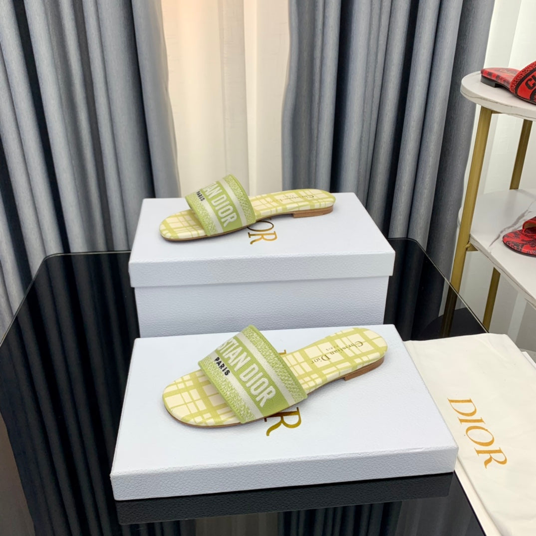 DIOR CD Mule Dway Slide 10mm Multi-motifs Style 65