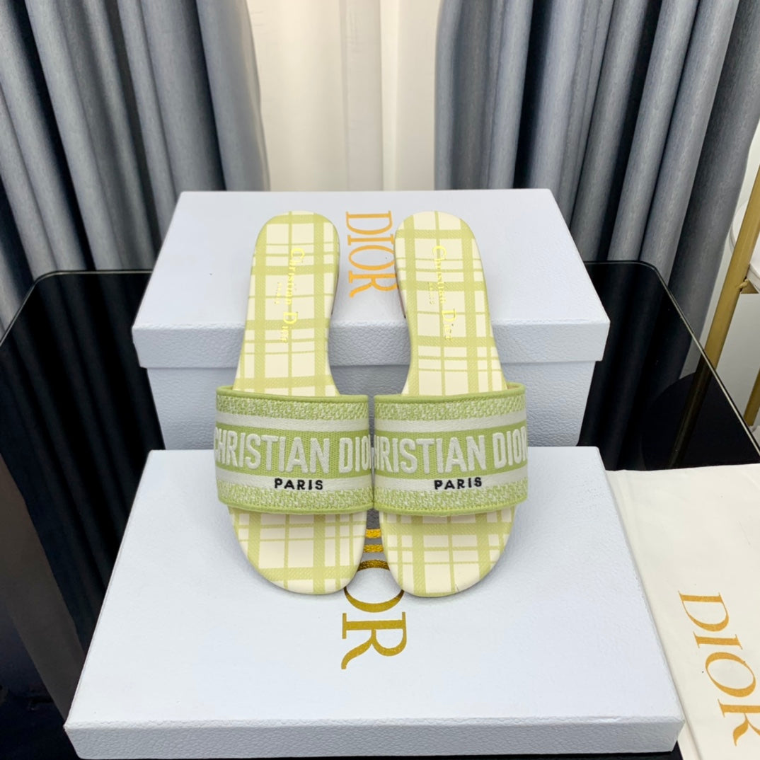 DIOR CD Mule Dway Slide 10mm Multi-motifs Style 65