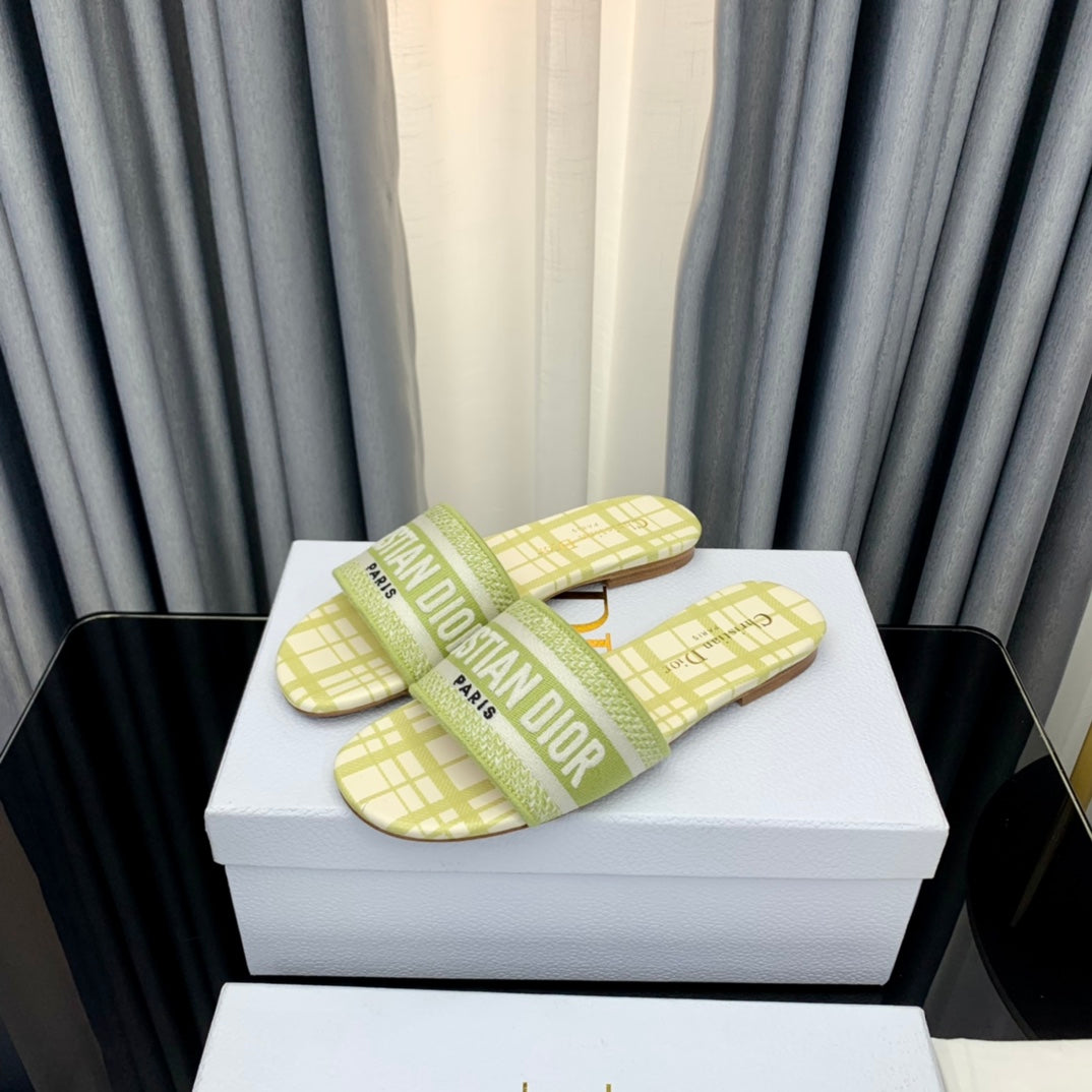 DIOR CD Mule Dway Slide 10mm Multi-motifs Style 65