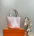 HERMES picotin lock 22 soft pink togo shw