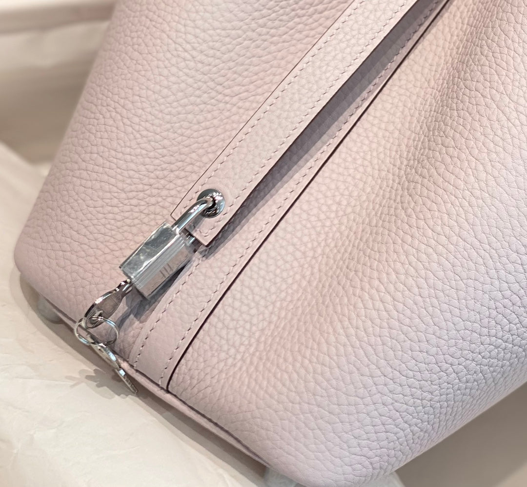 HERMES picotin lock 18 soft pink togo shw