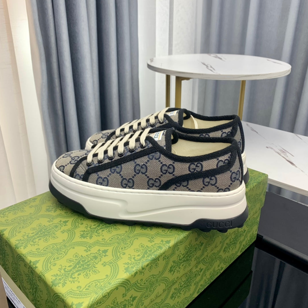 GUCCI SNEAKER FLATFORM LEAD CANVAS