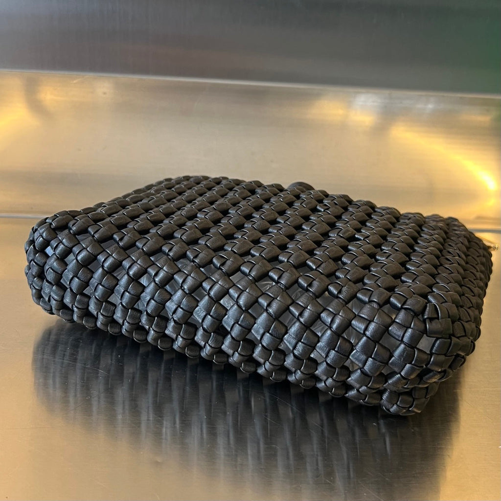 BOTTEGA VENETA SARDINE 29 BAG IN BLACK LAMBSKIN