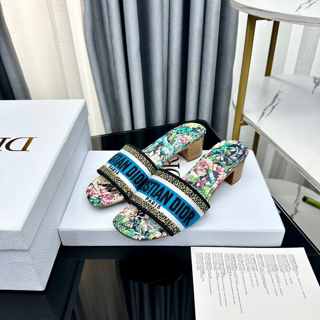 DIOR CD Mule Dway Heeled Slide 45mm Style 70
