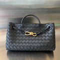 BOTTEGA VENETA SMALL ANDIAMO 29 IN BLACK LAMBSKIN