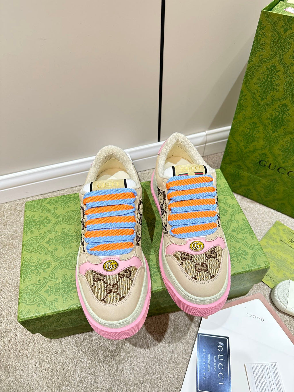 GUCCI Screener Sneaker Pink Fuscia