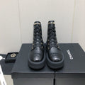 CHANEL MARTIN SHORT BOOTS BLACK LAMBSKIN