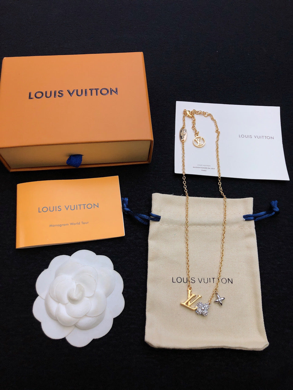 18K Louis Vuitton Gram Necklace