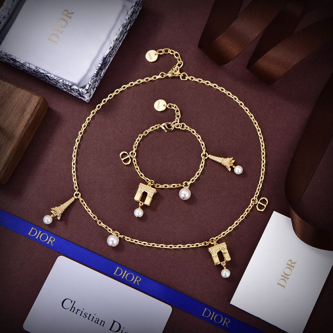 18K Dior Plan De Paris Necklace