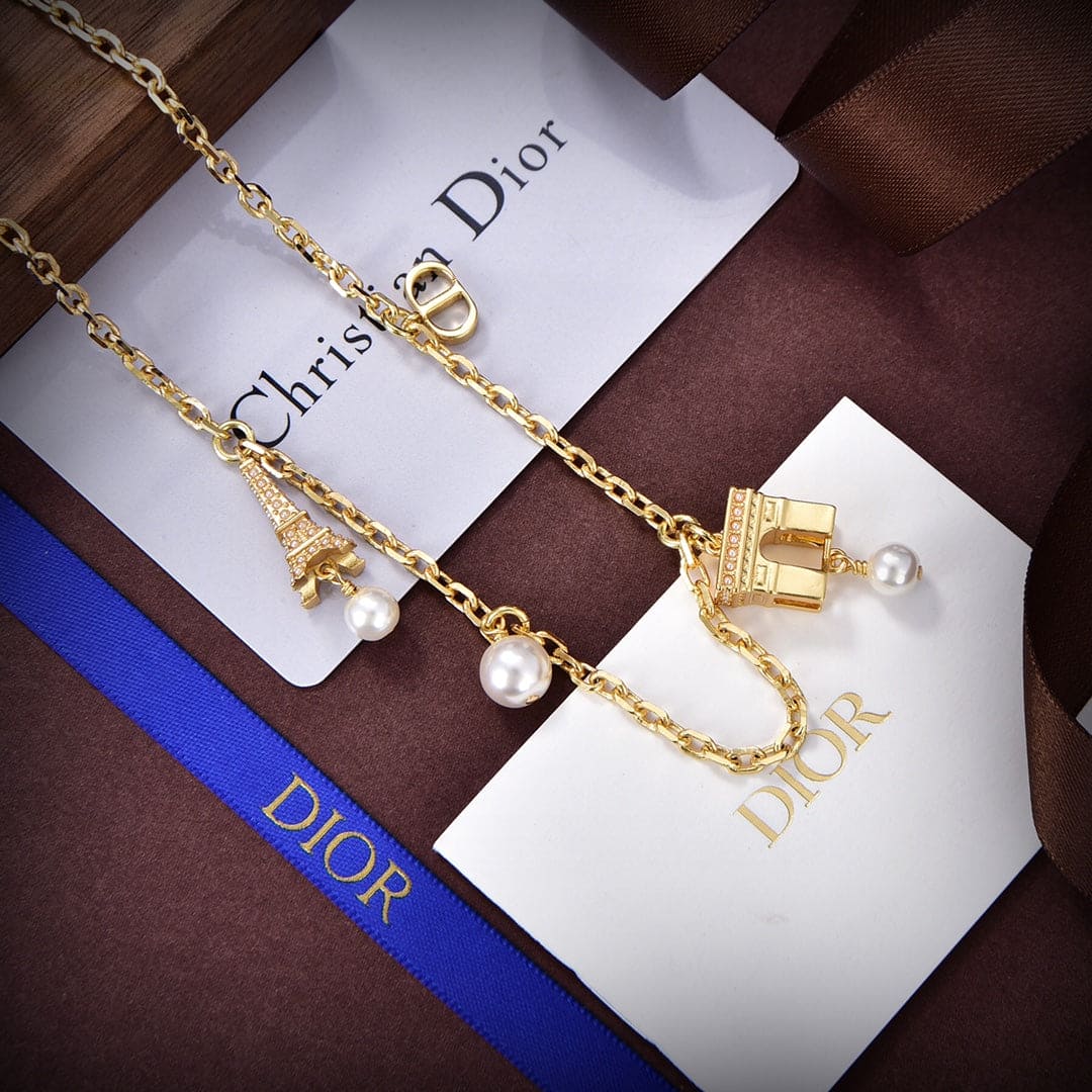 18K Dior Plan De Paris Necklace