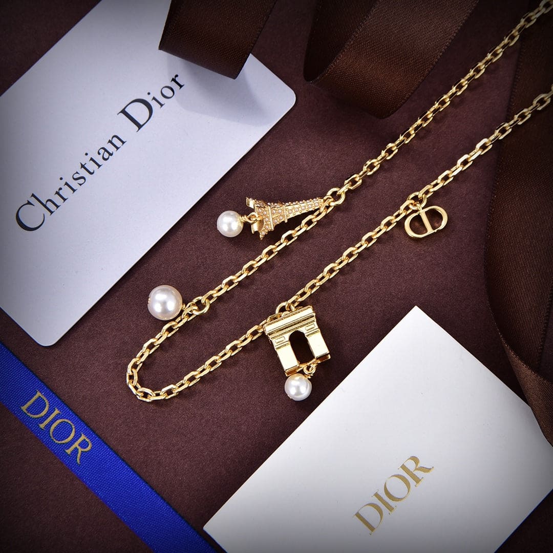 18K Dior Plan De Paris Necklace