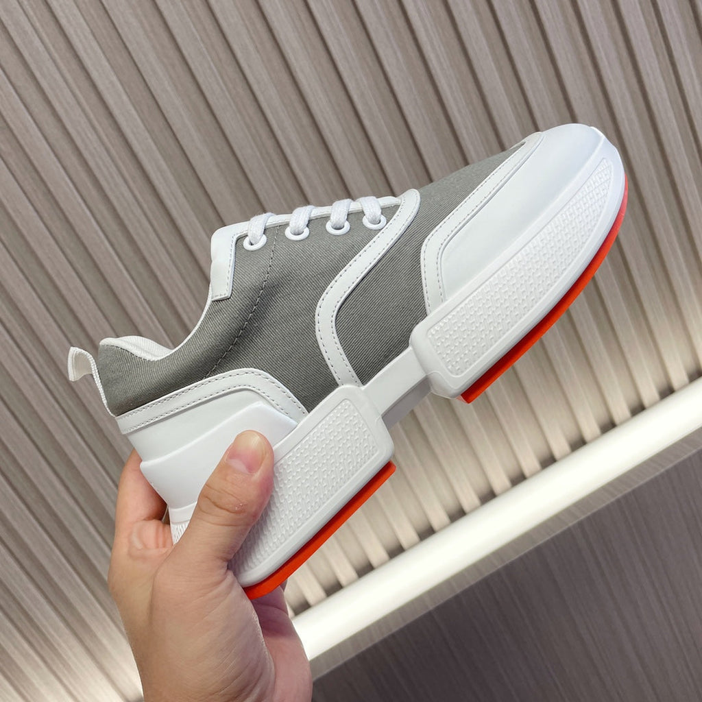 HERMES GIGA SNEAKER GRAY MIX WHITE CALFSKIN