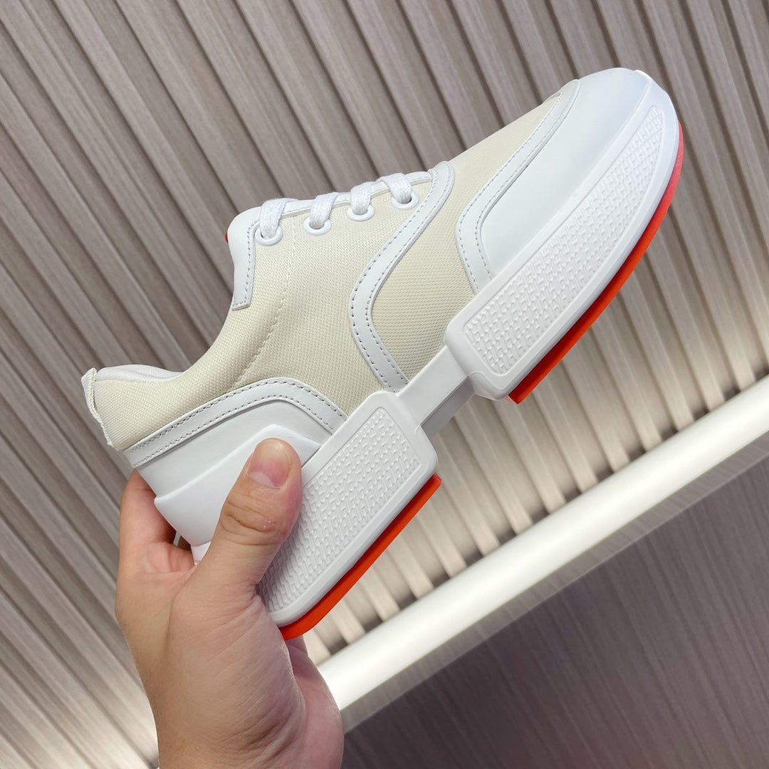 HERMES GIGA SNEAKER BLUE PASTEL PINK WHITE CALFSKIN