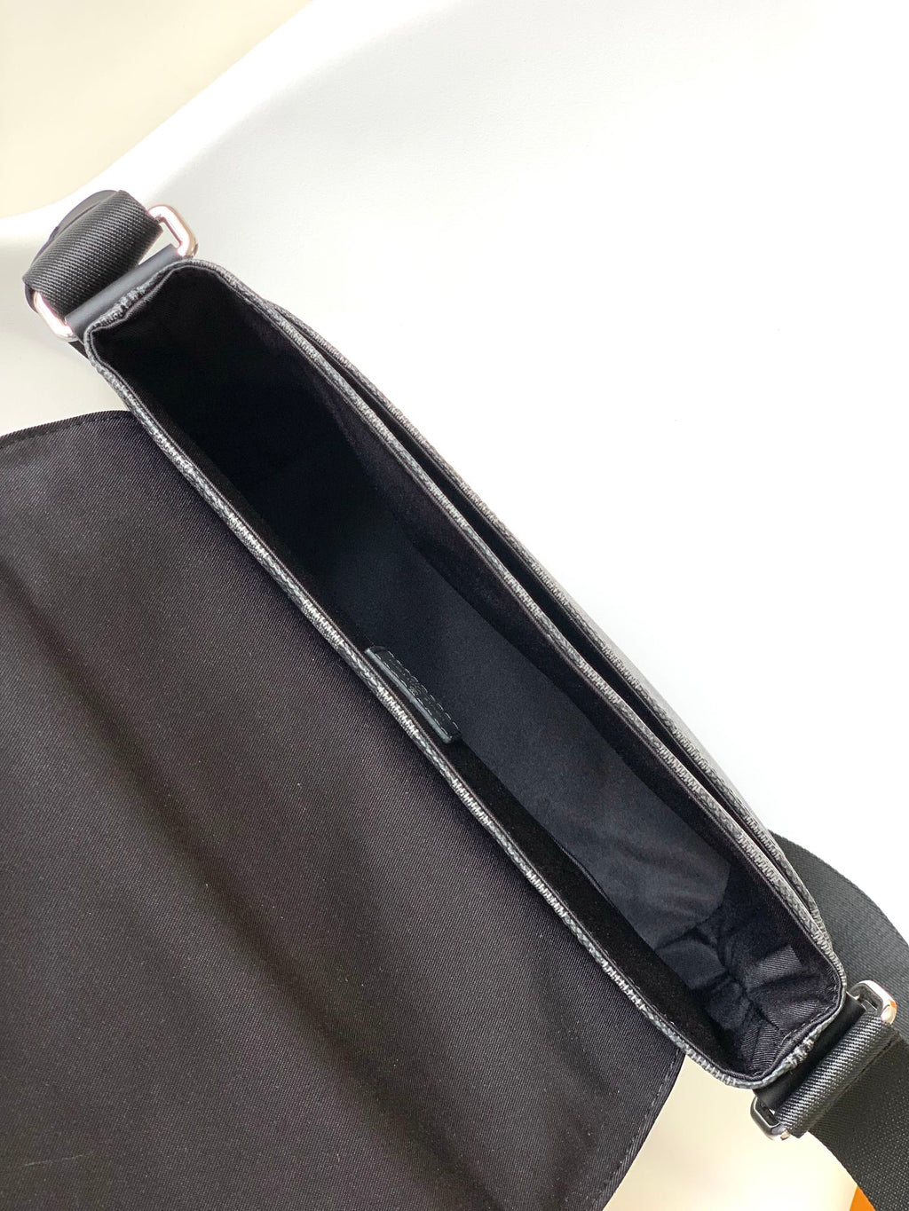 LOUIS VUITTON LV 25S SMALL DISTRICT CROSSBODY BAG 25 IN BLACK DAMIER GRAPHITE CANVAS AND CALFSKIN
