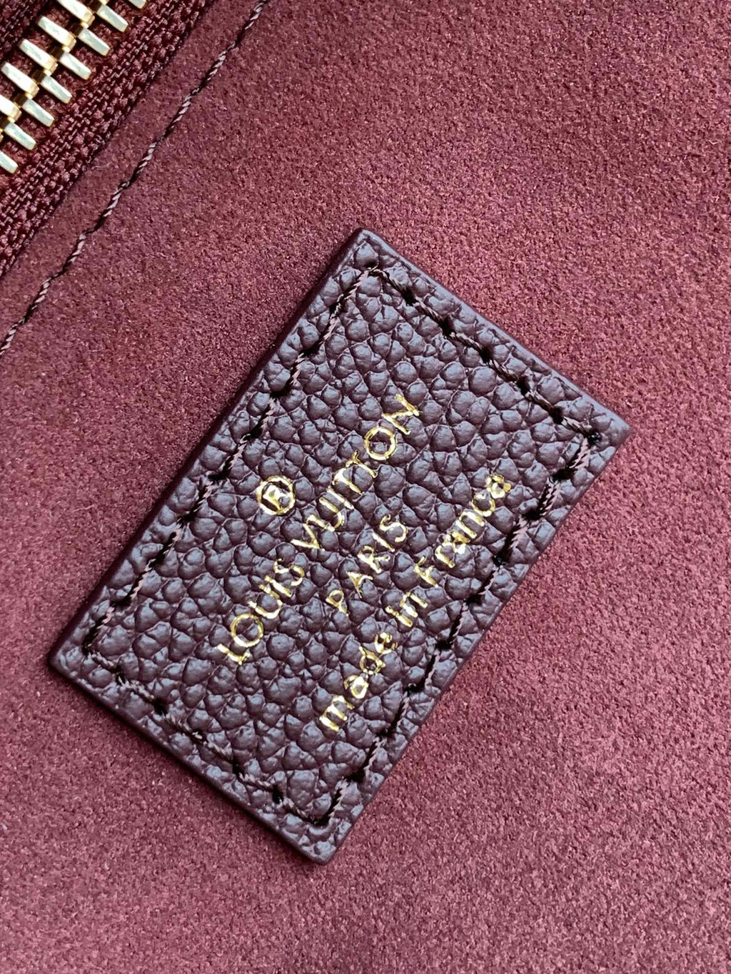 LOUIS VUITTON NEVERFULL MM 32 WINE MONOGRAM EMPREINTE LEATHER