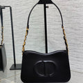 DIOR HOBO SIGNATURE 23  BAG IN BLACK LAMBSKIN