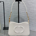 DIOR HOBO SIGNATURE 23  BAG IN WHITE LAMBSKIN