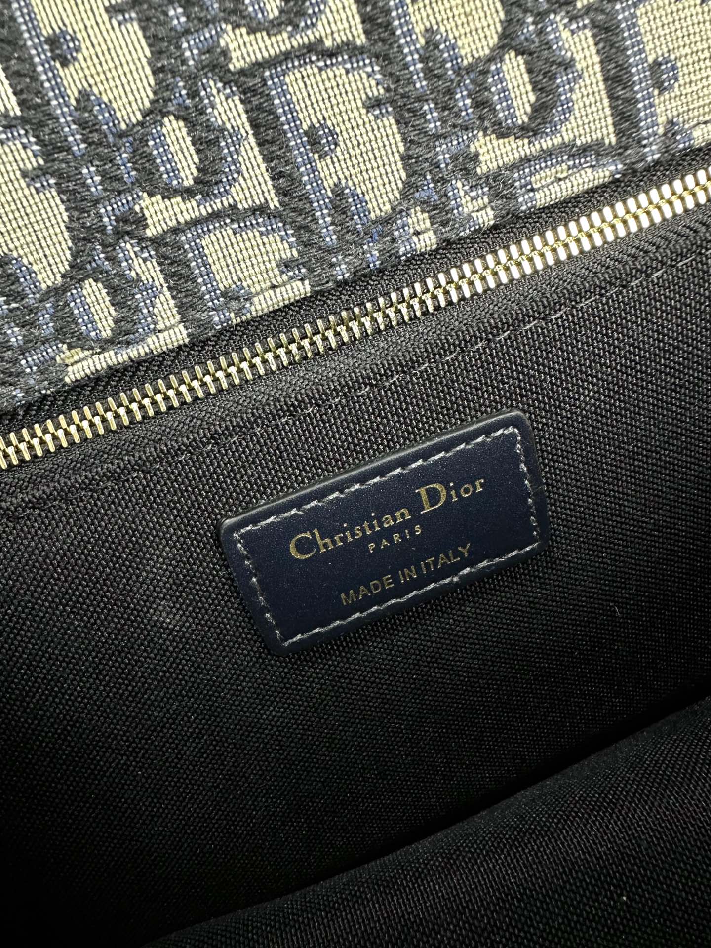 DIOR MONTAIGNE 25 BAG IN  BLUE OBLIQUE JACQUARD