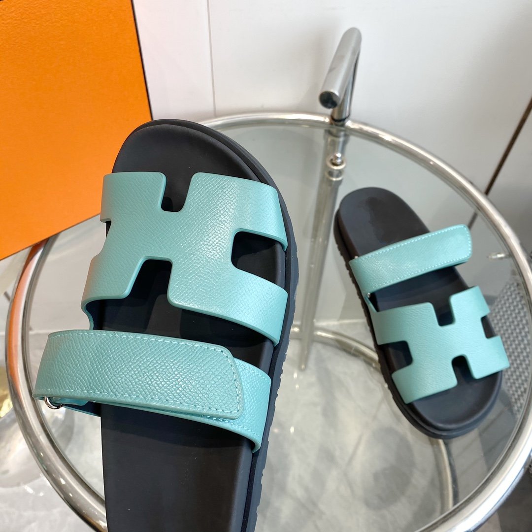 HERMES CHYPRE EPSOM Sandal Tf Leather