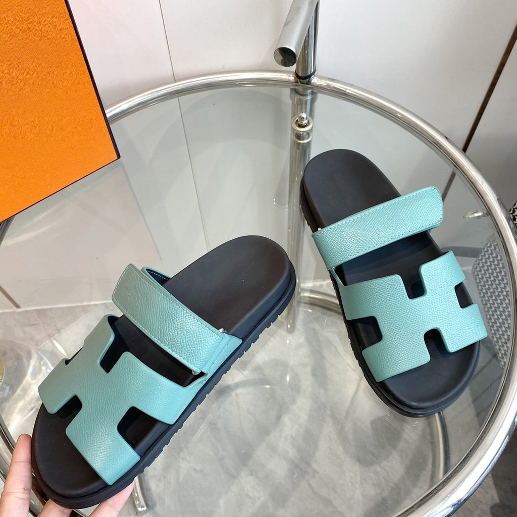 HERMES CHYPRE EPSOM Sandal Tf Leather
