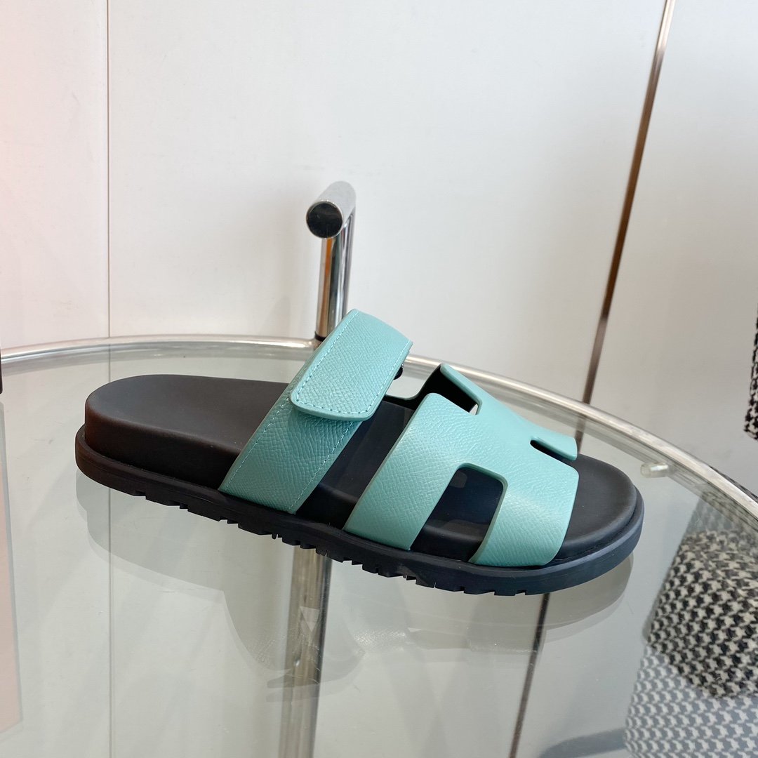 HERMES CHYPRE EPSOM Sandal Tf Leather