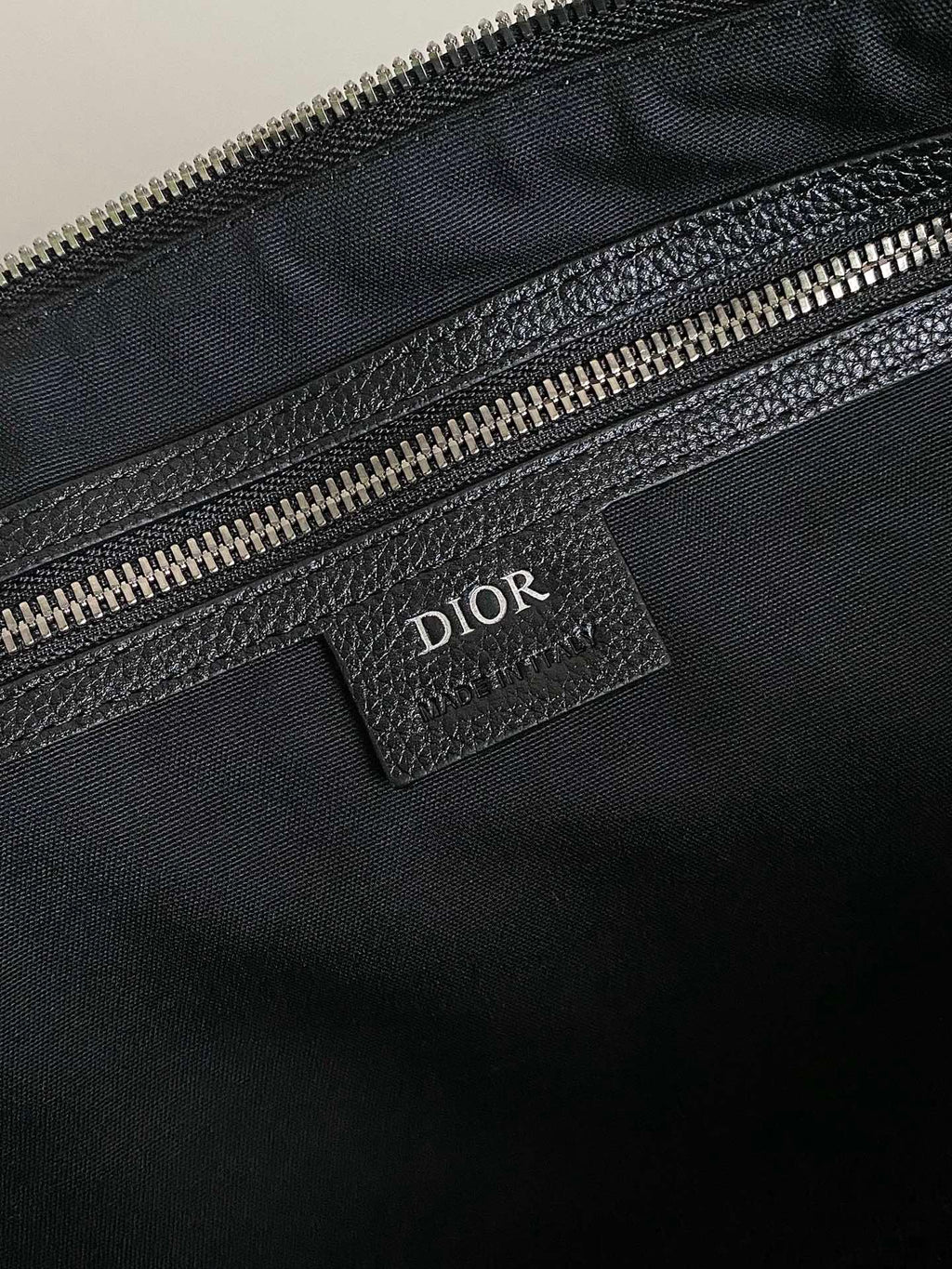 DIOR WEEKENDER 40 IN BLACK MAXI OBLIQUE JACQUARD