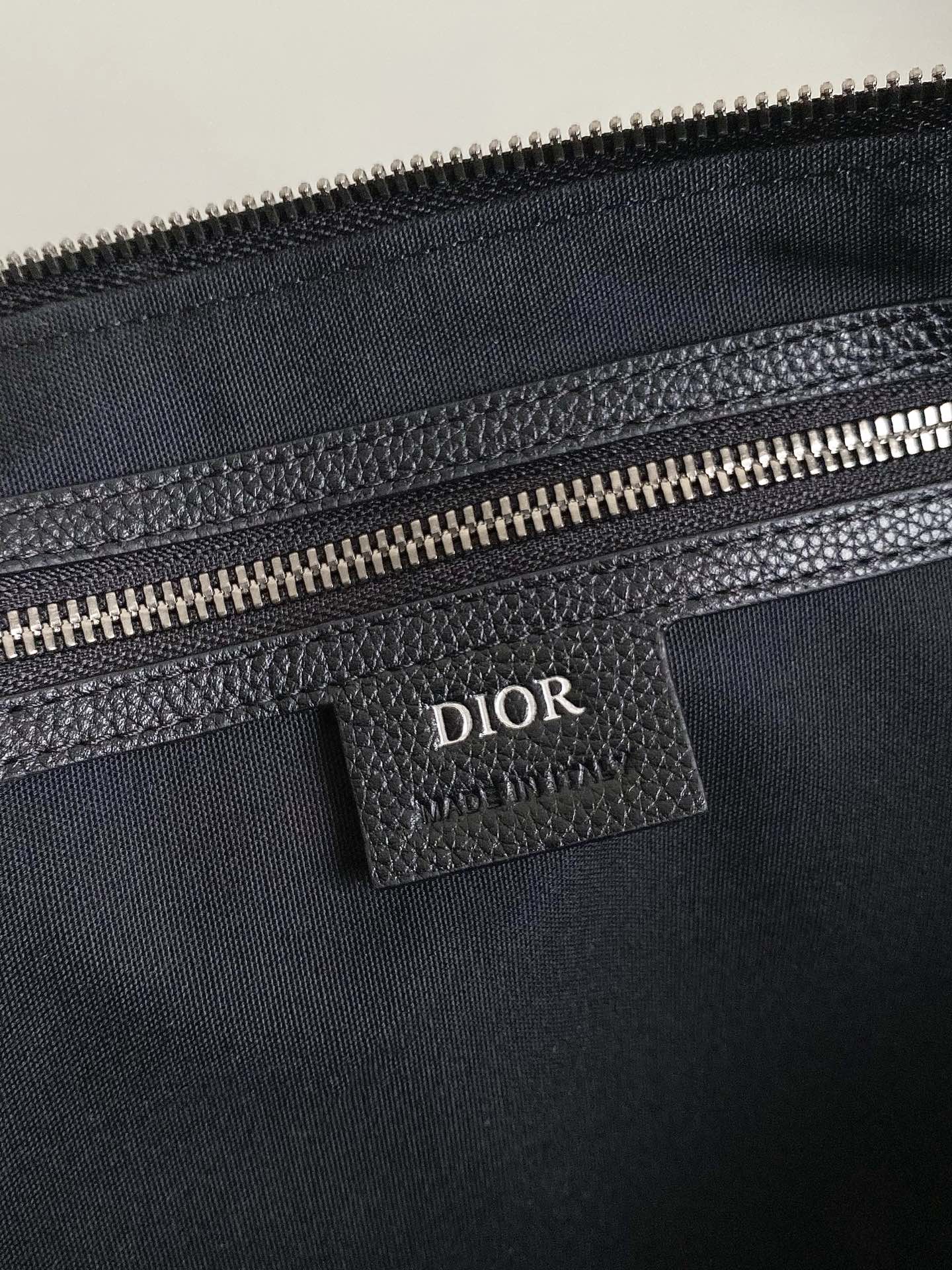 DIOR WEEKENDER 40 IN BEIGE AND BLACK MAXI OBLIQUE JACQUARD