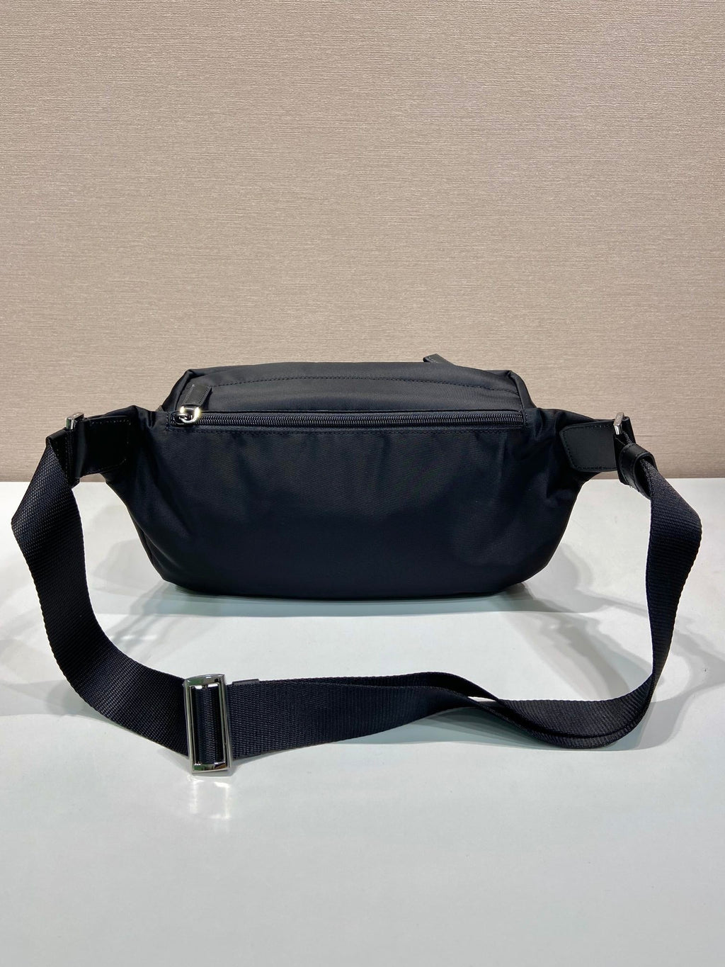 PRADA BELT BAG 27 IN BLACK RE-NYLON