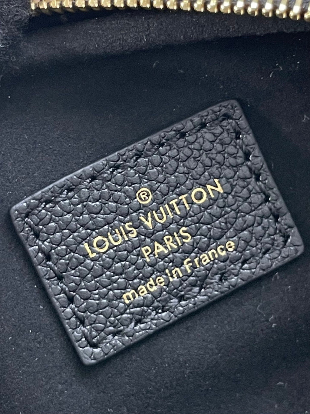 LOUIS VUITTON MINI BUMBAG 17 IN BLACK MONOGRAM EMPREINTE LEATHER GOLD HARDWARE