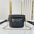 LOUIS VUITTON MINI BUMBAG 17 IN BLACK MONOGRAM EMPREINTE LEATHER GOLD HARDWARE