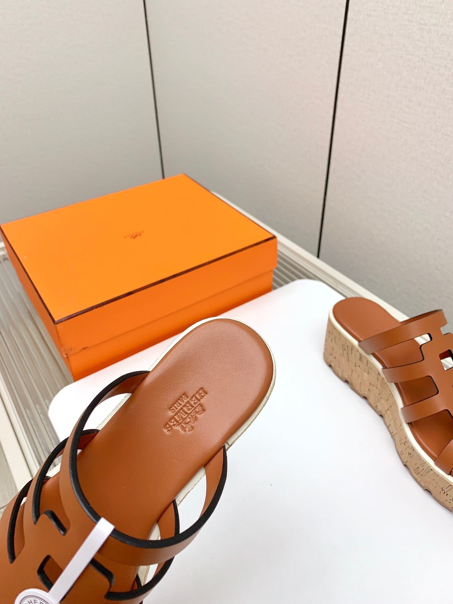 HERMES ISABELLA 30 SANDAL IN BRONZE BROWN CALFSKIN