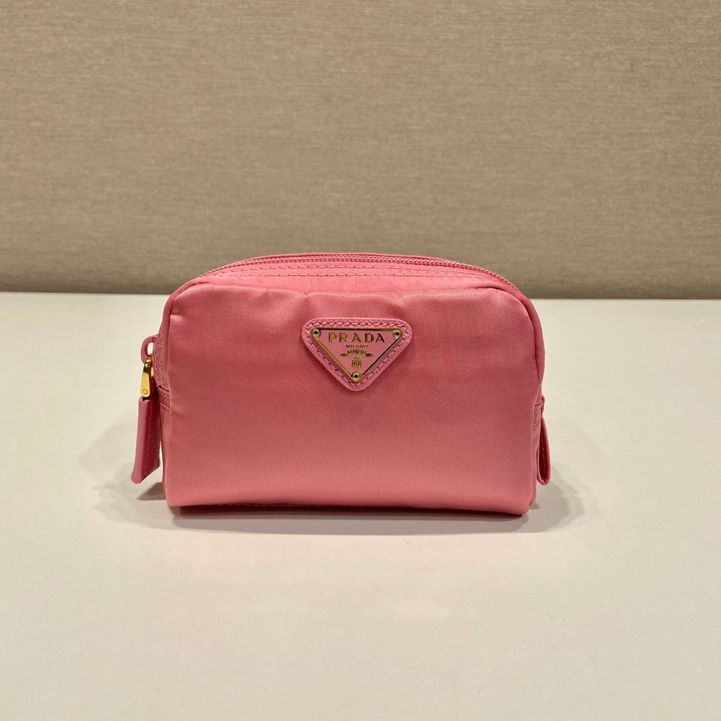 PRADA CLUTCH 12 IN CANDY PINK RE-NYLON